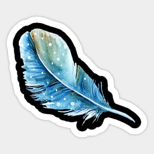 Image: Watercolor, Feather Sticker